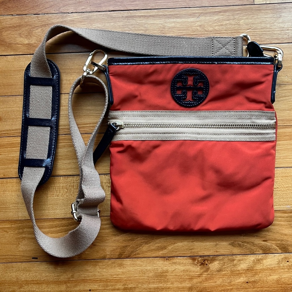 Tory Burch Nylon Colorblock Swing Pack Crossbody Bag